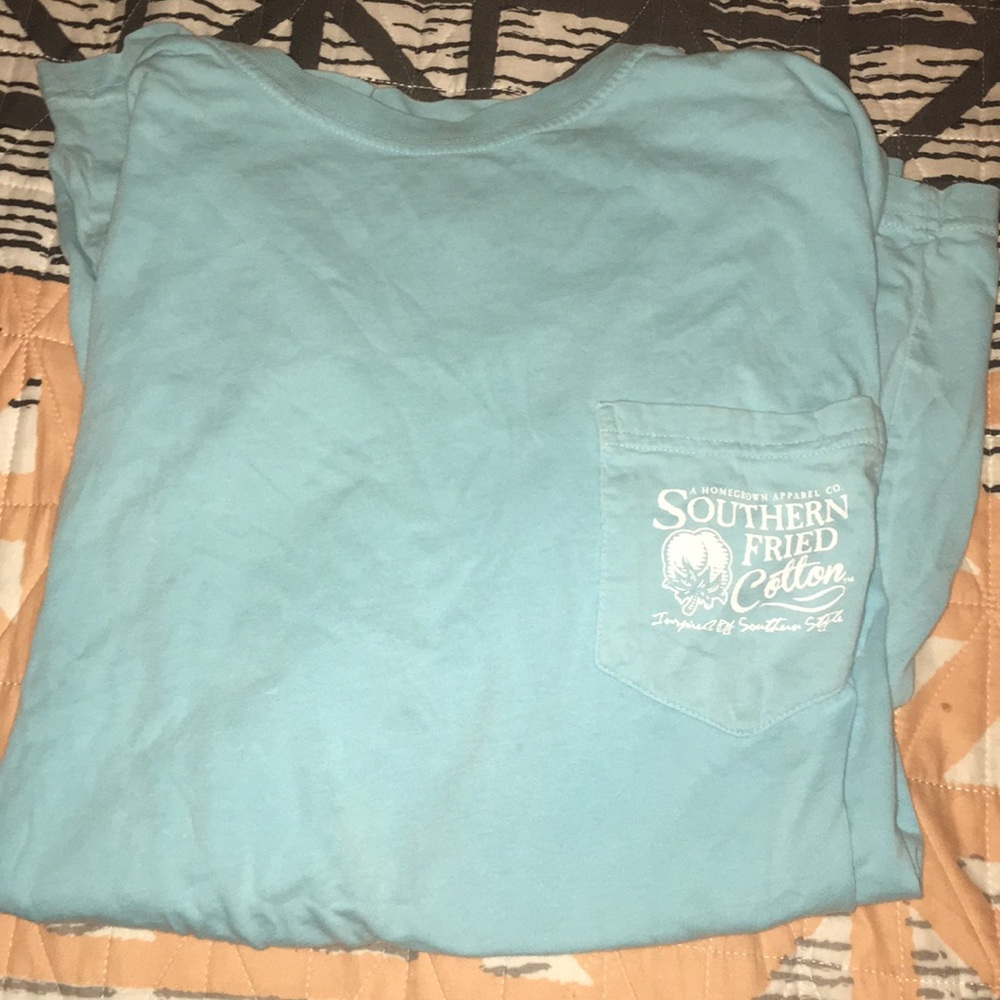 Blue sofrico pocket tee